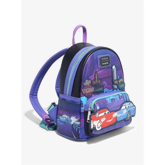 Loungefly Disney Pixar Cars Lightning McQueen & Sally Light-Up Mini Backpack main image 6